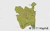 Satellite 3D Map of Rio Pardo, single color outside