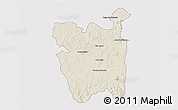 Shaded Relief 3D Map of Rio Pardo, cropped outside