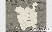 Shaded Relief 3D Map of Rio Pardo, darken