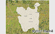 Shaded Relief 3D Map of Rio Pardo, satellite outside