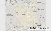 Shaded Relief 3D Map of Rio Pardo, semi-desaturated