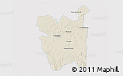 Shaded Relief 3D Map of Rio Pardo, single color outside