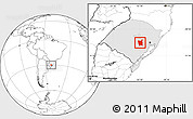 Blank Location Map of Rio Pardo, highlighted parent region