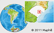 Physical Location Map of Rio Pardo, highlighted parent region