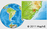 Physical Location Map of Rio Pardo