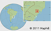Savanna Style Location Map of Rio Pardo