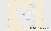 Classic Style Map of Rio Pardo, single color outside