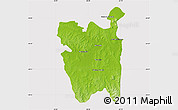Physical Map of Rio Pardo, cropped outside