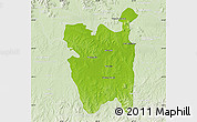Physical Map of Rio Pardo, lighten