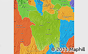 Physical Map of Rio Pardo, political outside