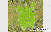 Physical Map of Rio Pardo, satellite outside