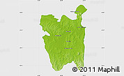 Physical Map of Rio Pardo, single color outside