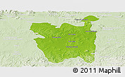 Physical Panoramic Map of Rio Pardo, lighten