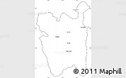 Blank Simple Map of Rio Pardo, cropped outside