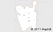 Classic Style Simple Map of Rio Pardo, cropped outside