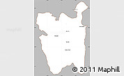 Gray Simple Map of Rio Pardo, cropped outside