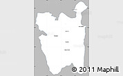 Gray Simple Map of Rio Pardo, single color outside