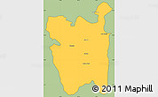 Savanna Style Simple Map of Rio Pardo, cropped outside