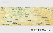 Physical Panoramic Map of Sananduva