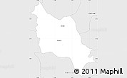 Silver Style Simple Map of Sananduva