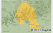 Savanna Style 3D Map of Santa Cruz do Su