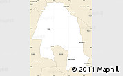 Classic Style Simple Map of Santa Cruz do Su