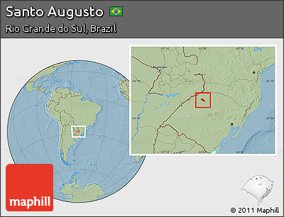Santo Augusto Rio Grande do Sul fonte: maps.maphill.com