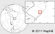 Blank Location Map of Sapucaia do Sul