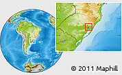 Physical Location Map of Sapucaia do Sul