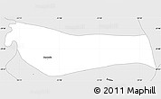 Silver Style Simple Map of Sapucaia do Sul
