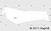 Silver Style Simple Map of Sapucaia do Sul, single color outside