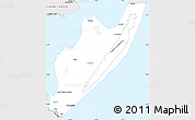 Silver Style Simple Map of Sta.Vitoria do P