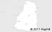 Silver Style Simple Map of Tapejara