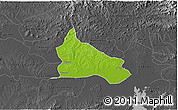Physical 3D Map of Triunfo, darken, desaturated