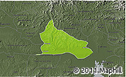 Physical 3D Map of Triunfo, darken, semi-desaturated
