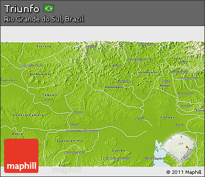 Physical 3D Map of Triunfo