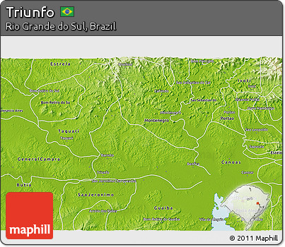 Physical 3D Map of Triunfo