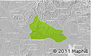 Physical 3D Map of Triunfo, lighten, desaturated