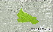 Physical 3D Map of Triunfo, lighten, semi-desaturated