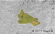 Satellite 3D Map of Triunfo, lighten, desaturated