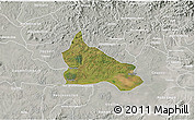 Satellite 3D Map of Triunfo, lighten, semi-desaturated