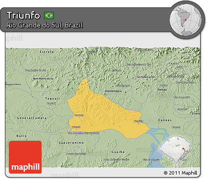 Savanna Style 3D Map of Triunfo