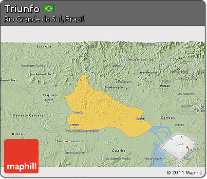 Savanna Style 3D Map of Triunfo