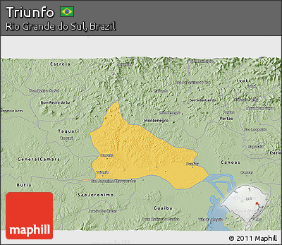 Savanna Style 3D Map of Triunfo
