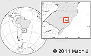Blank Location Map of Triunfo, highlighted country