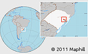 Gray Location Map of Triunfo, highlighted parent region