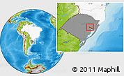 Physical Location Map of Triunfo, highlighted country, highlighted parent region
