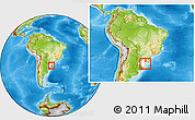 Physical Location Map of Triunfo, highlighted parent region, within the entire country