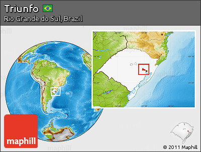 Physical Location Map of Triunfo, highlighted parent region