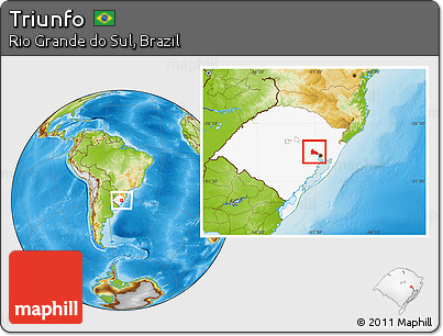 Physical Location Map of Triunfo, highlighted parent region